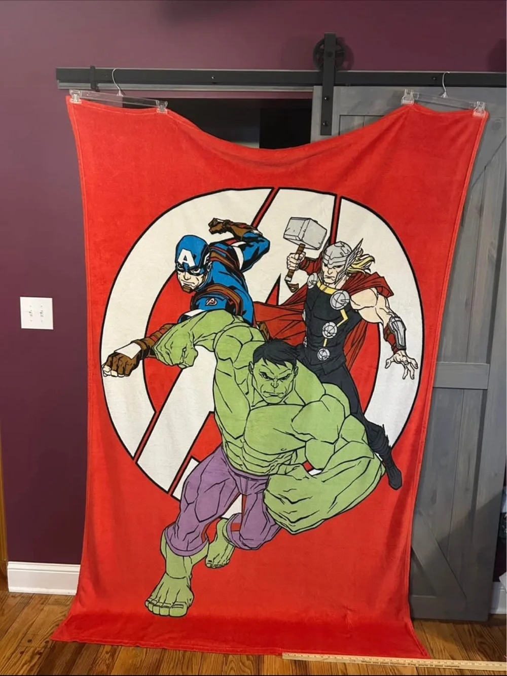 MARVEL Avengers with Captain America, Hulk and Thor blanket 60